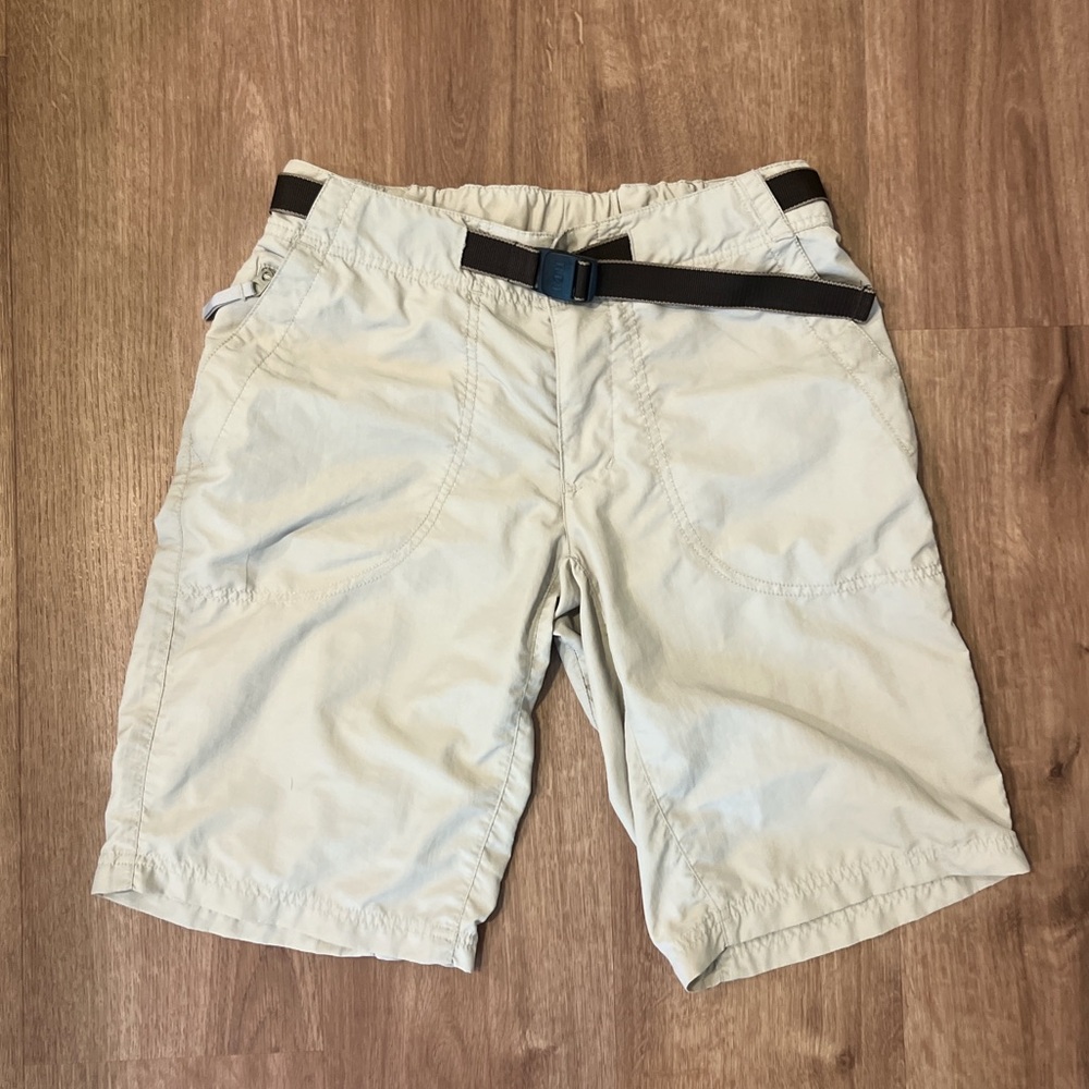 REI Off-White Cargo Pants with Adjustable Belt